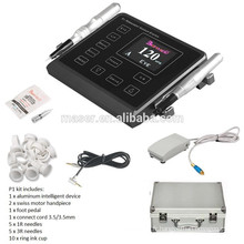 Biomaser Eyebrow Tattoo Machine de maquillage permanente, kit de maquillage semi-permanent, Micropigmentation Tattoo Gun Digital Panel